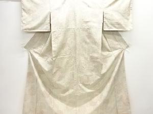 亀甲に華紋織出し十日町紬着物